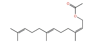 (Z,E)-3,7,11-Trimethyl-2,6,10-dodecatrienyl acetate